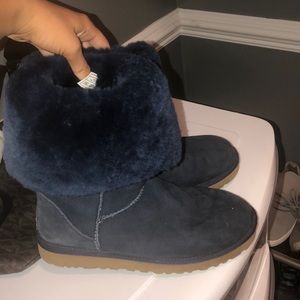 Navy blue tall uggs